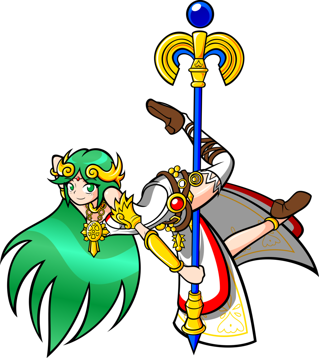 The Goddess Of Light By Agentdajo - Lady Palutena Pole Dance (1024x1149)