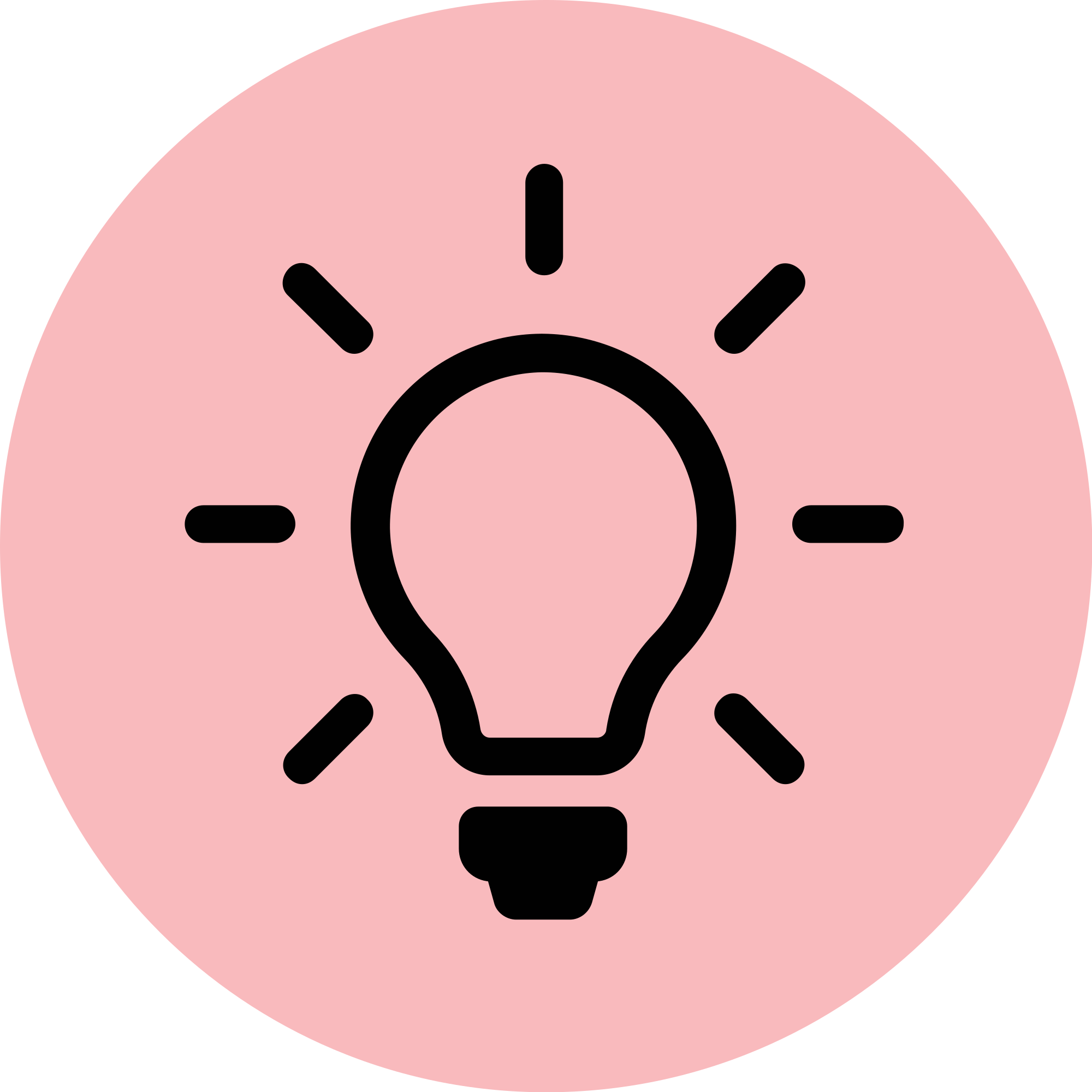 Light Bulb Icon Red - Light Bulb Icon Png (2000x2000)