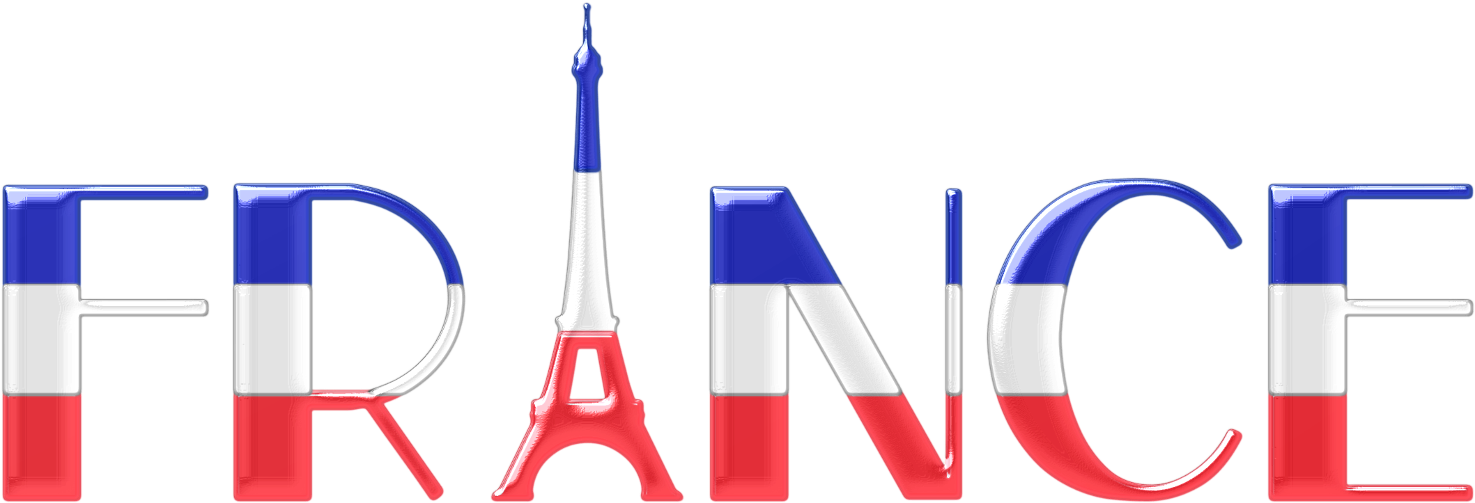 Big Image - France Clipart (2400x922)
