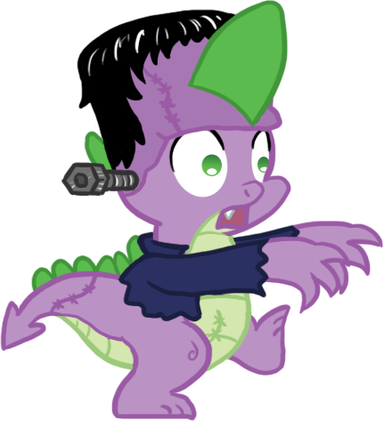 My Little Pony Friendship Is Magic Images Frankenspike - My Little Pony Spike Halloween Costume (431x473)