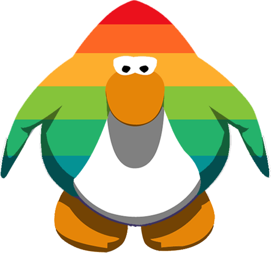 Arco Íris 2 - Club Penguin Penguin Gif (977x870)
