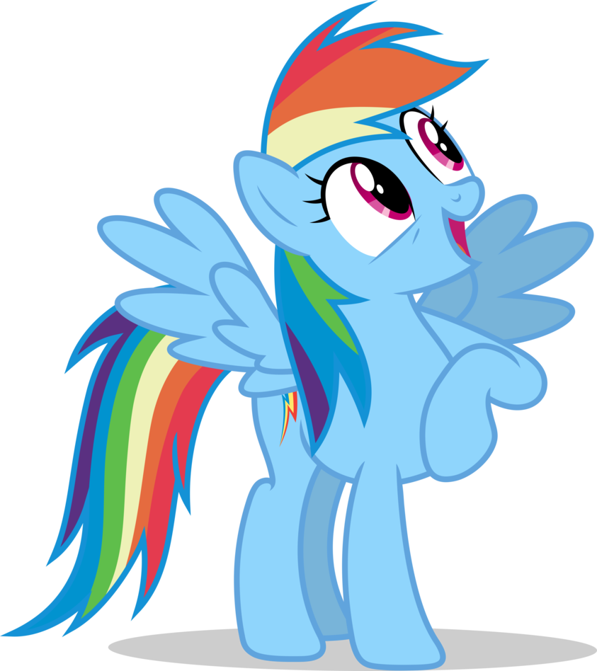 Mlp Fim Rainbow Dash Wow Vector Luckreza8 Rainbow Dash - My Little Pony Rainbow Dash (843x948)