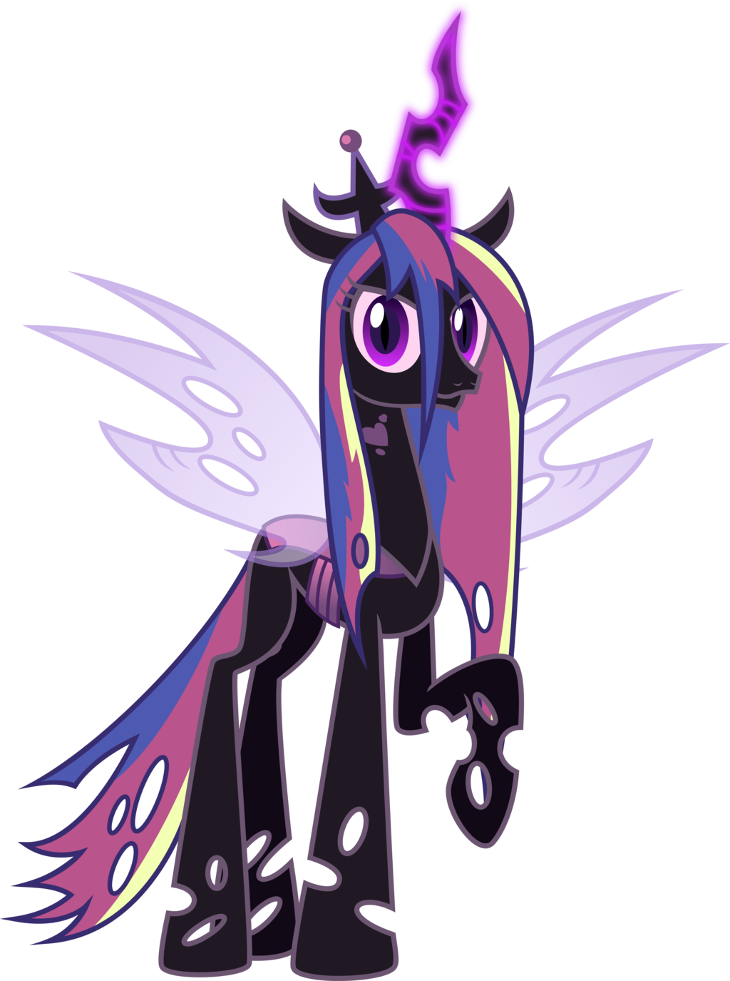 Au Queen Cadance - Mlp Changeling Au (1024x1375)