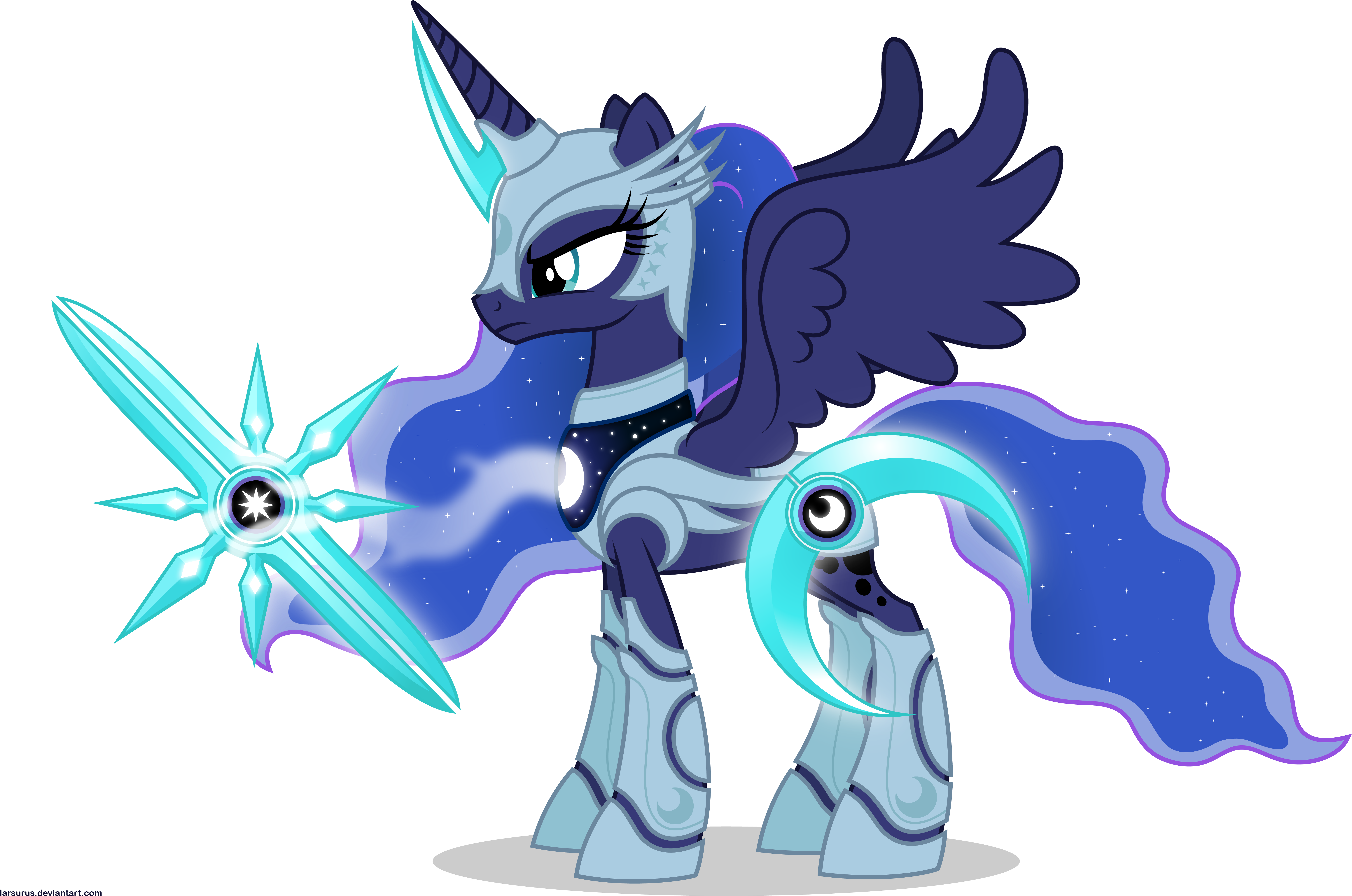 Fanmade Armored Luna With Weapons - Luna The Thousand Year Change (7500x5000)