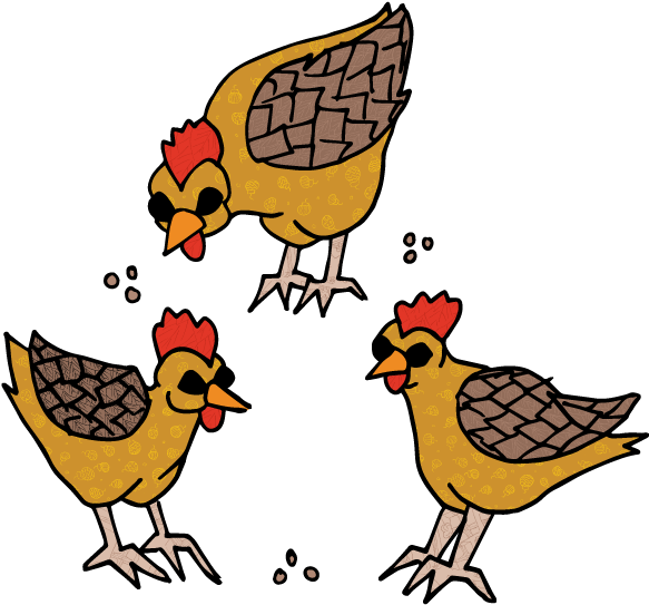 Three French Hens By Sh4rk3y - 2 French Hens Transparent (612x612)