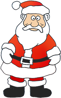 Funny Santa Png, Santa As A Christmas Candle Png - Christmas Day (328x466)