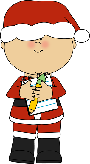 Boy Santa Christmas List - Santa Boy Clipart (302x550)