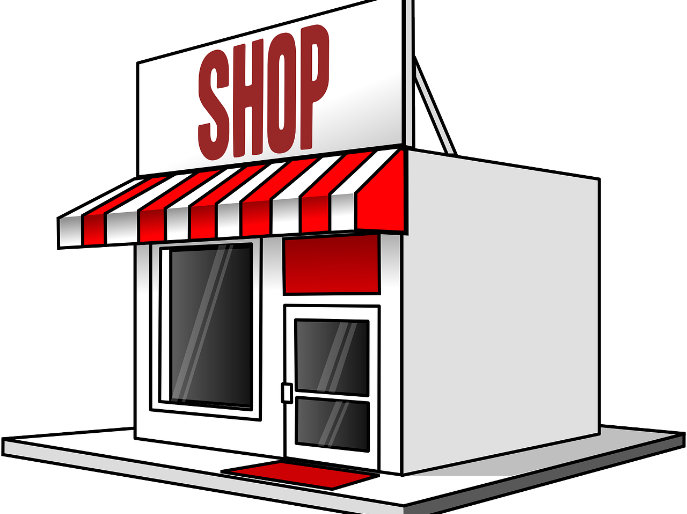 Types Of Shops And The Inside Of Shops - Little Store (687x514)