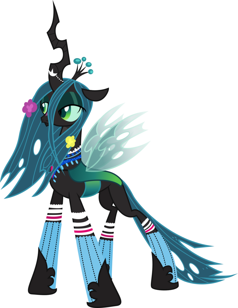 Drawing Impressive My Little Pony Queen 1 Latest Cb - Queen Chrysalis Reformed Mlp (785x1018)