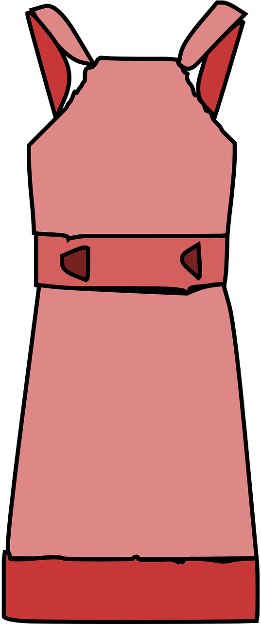 Une Robe Rouge - Dresses For Girls Clip Art (640x1280)