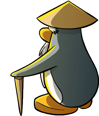 Sun Sensei Woah - Sensei Club Penguin (363x424)