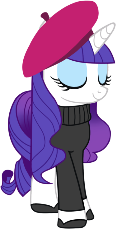 Beret That Is Currently An Extremely Bright Red And - Rarity Mlp Outfits (402x750)