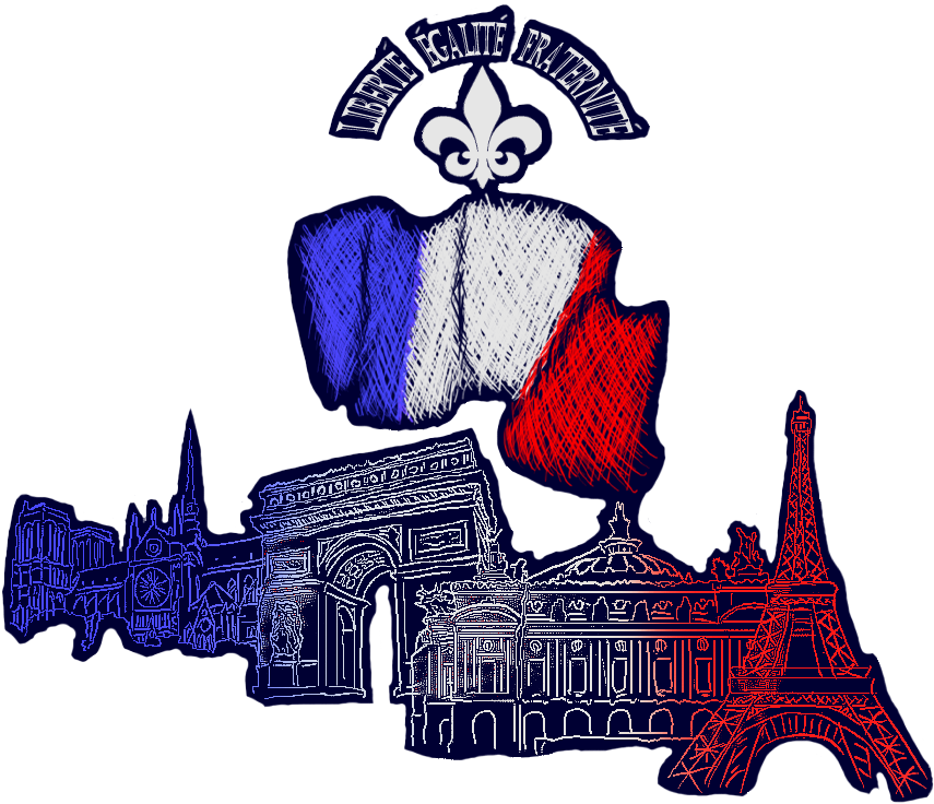 French Club T-shirt Design By Scribblesigee - French Club T Shirt Designs (864x750)