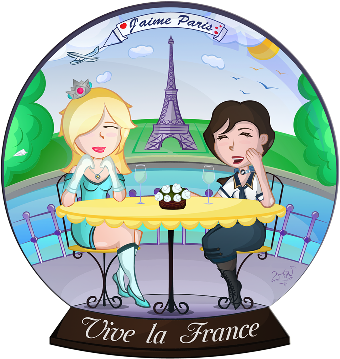 La France' Diorama By 2mon - Cartoon (1181x1249)