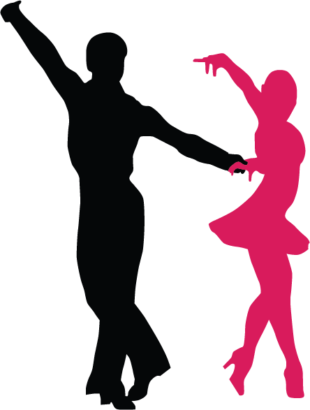 Latin Clipart Swing Dance - Figuras De La Salsa (444x587)