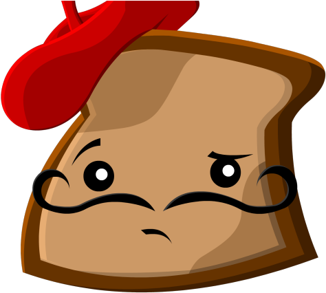 French Clipart Nose - Cartoon Toast Png (640x480)