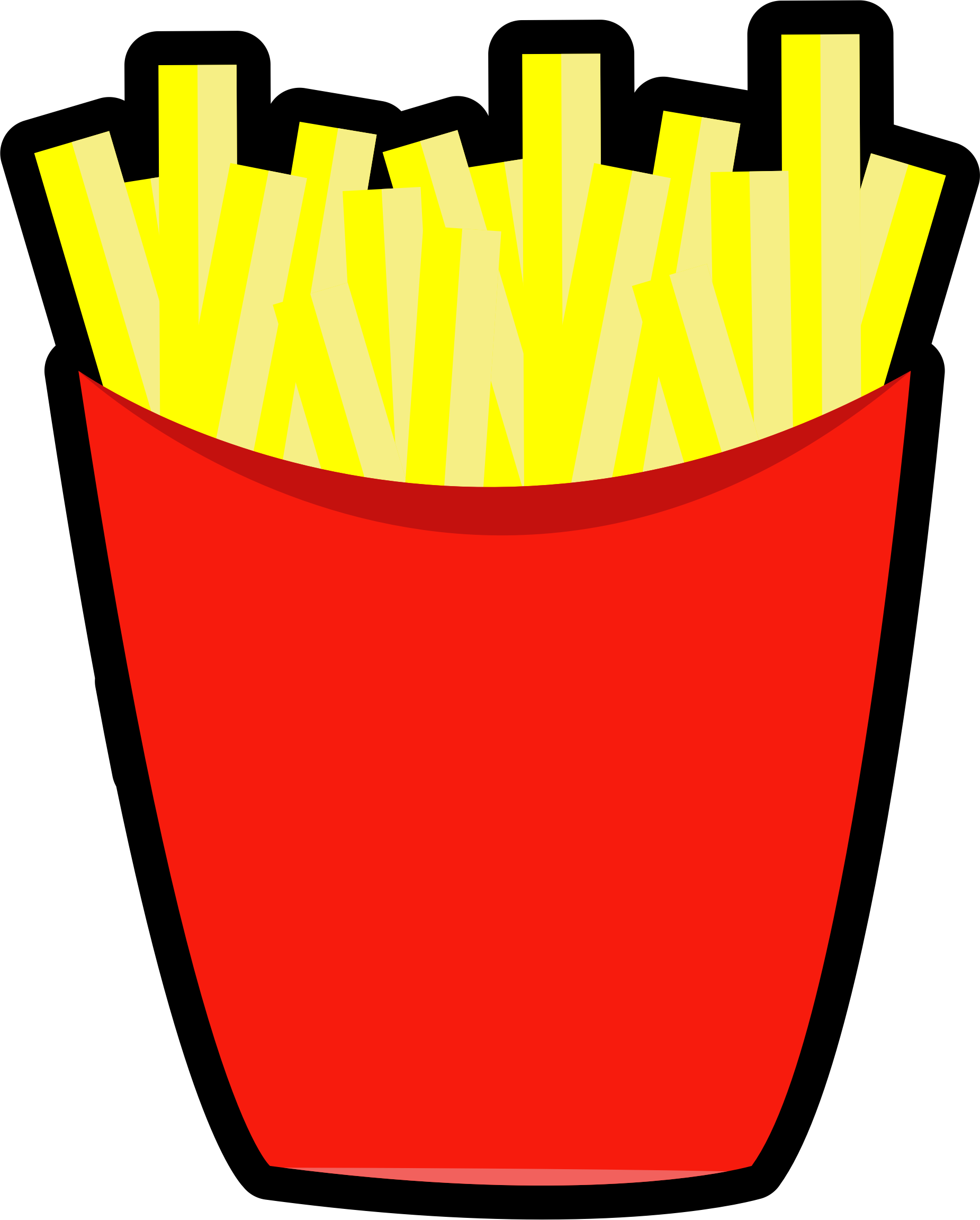 French Fries - French Fries Clipart (1851x2304)