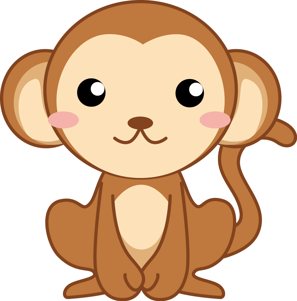 さる イラスト 無料 (976x991)