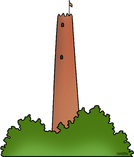 Famous Landmarks Of Maryland - Illustration (558x648)