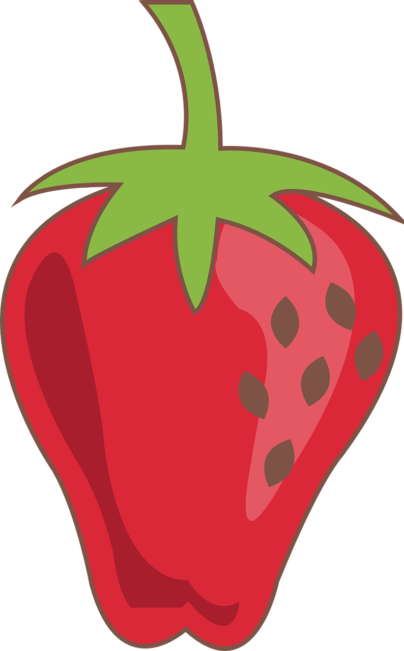 Free To Use Amp Public Domain Strawberry Clip Art - ภาพ วาด สต อ เบ อ รี่ (794x1280)