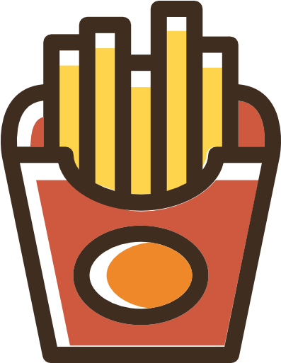 French Fries Free Icon - French Fries Logo Png (512x512)