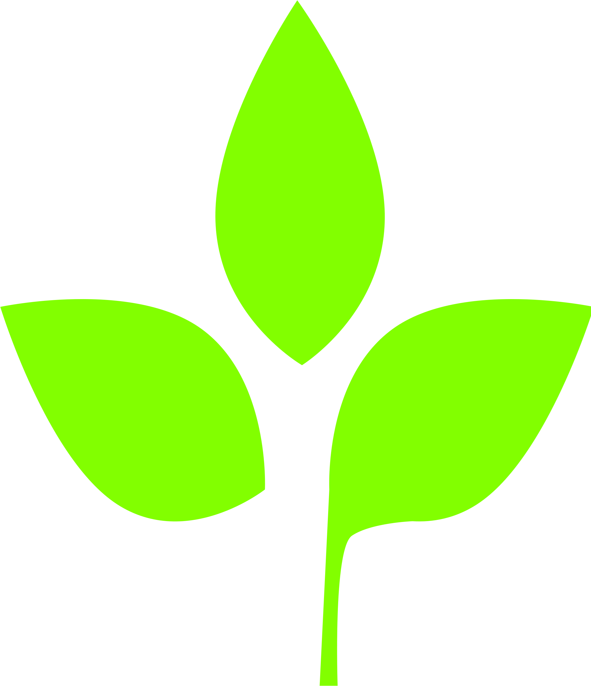 Open - 3 Leaves Vector Png (2000x2328)