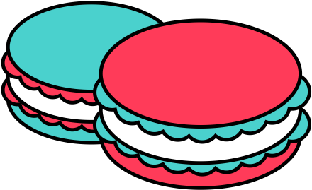 Macaron, Fill, Flat Icon - Icon (512x512)