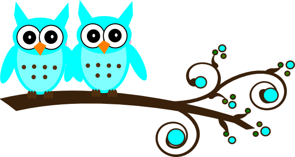 Owl Clipart Baby Shower Girl Baby Owls (600x319)