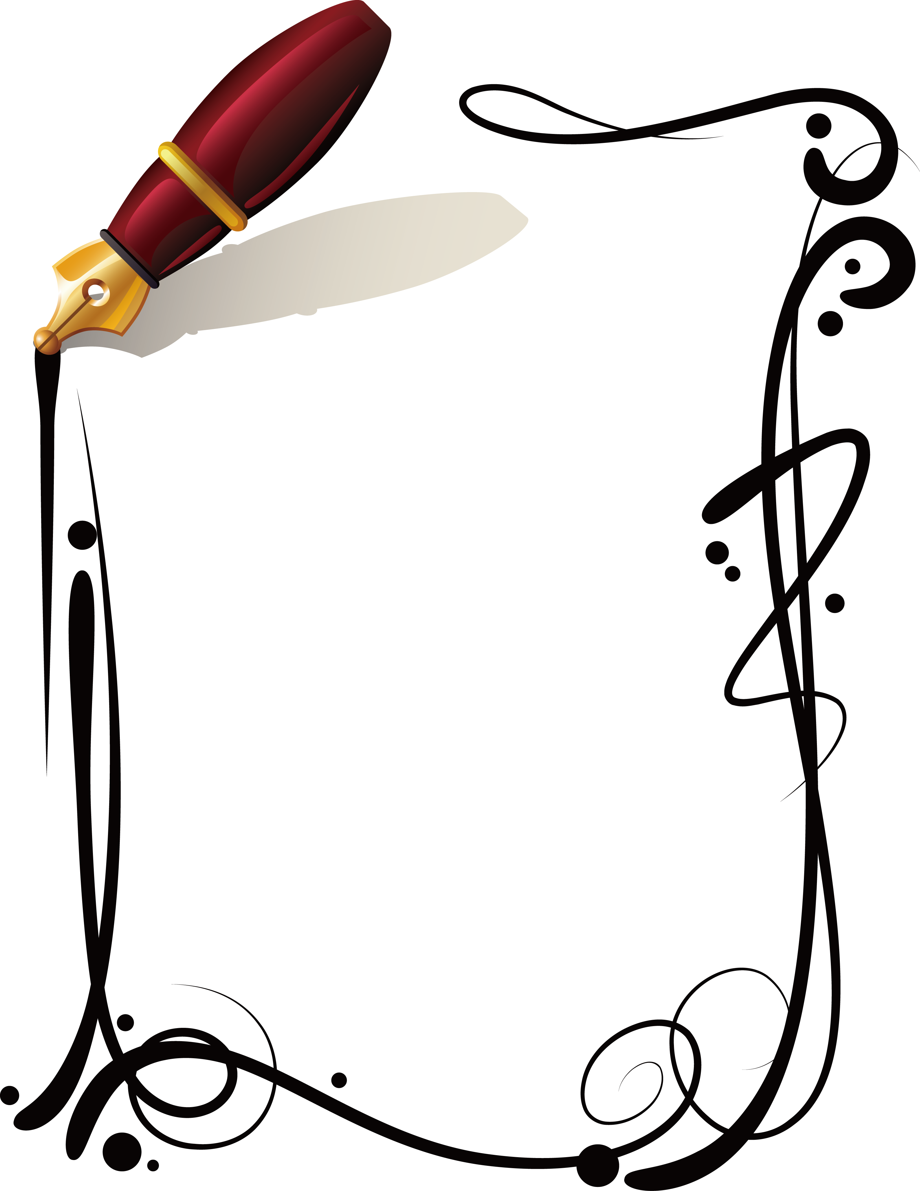 English Modal Verbs Auxiliary Verb Linguistic Modality - Pen Border Clip Art (3178x4117)