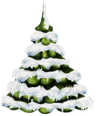 Christmas Tree Clip Art - Pine (413x500)