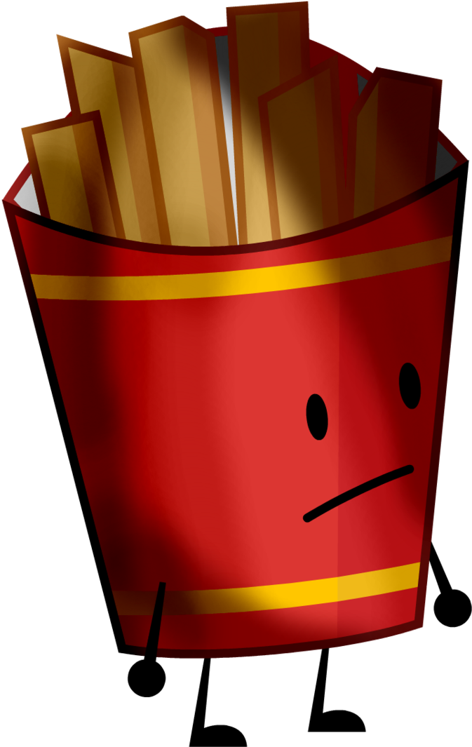 Fries With Shadows By Ocremaker2000 - Battle For Dream Island Again Fries (740x1080)