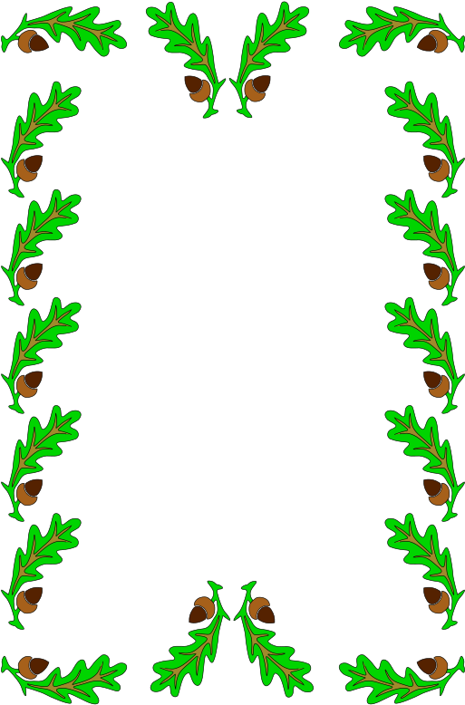 Medium Image - Page Border Of Leaves (566x800)