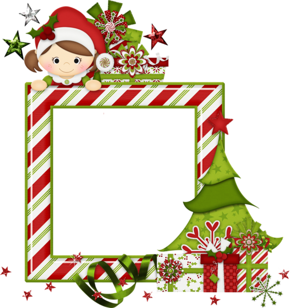 Cadres De Noel,png,frames - Feliz Navidad Tarjetas Para Imprimir (600x634)