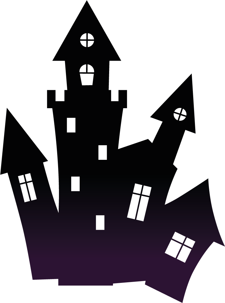 Haunted Black Scary House Png Clipart - Halloween Transparent (816x1080)