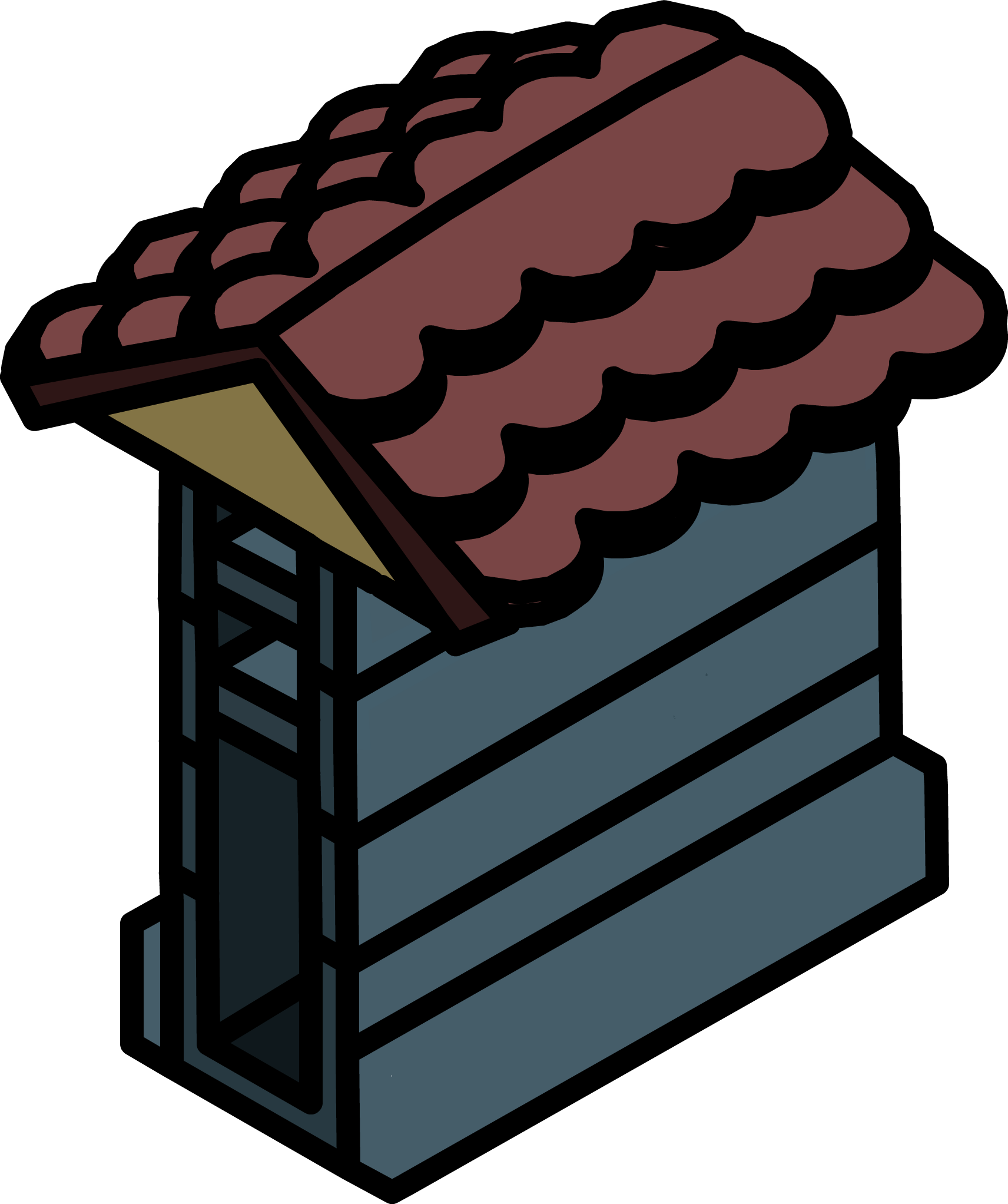 Haunted House Wall - Haunted House Wall (1712x2044)