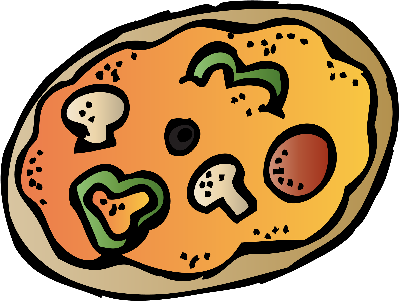 Donations To The Park - Melonheadz Pizza Clipart (1600x1216)