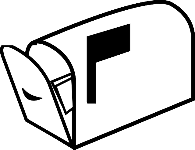 Postbox, Mailbox, Mail, Box, Open - Mailbox Clipart Black And White (640x494)