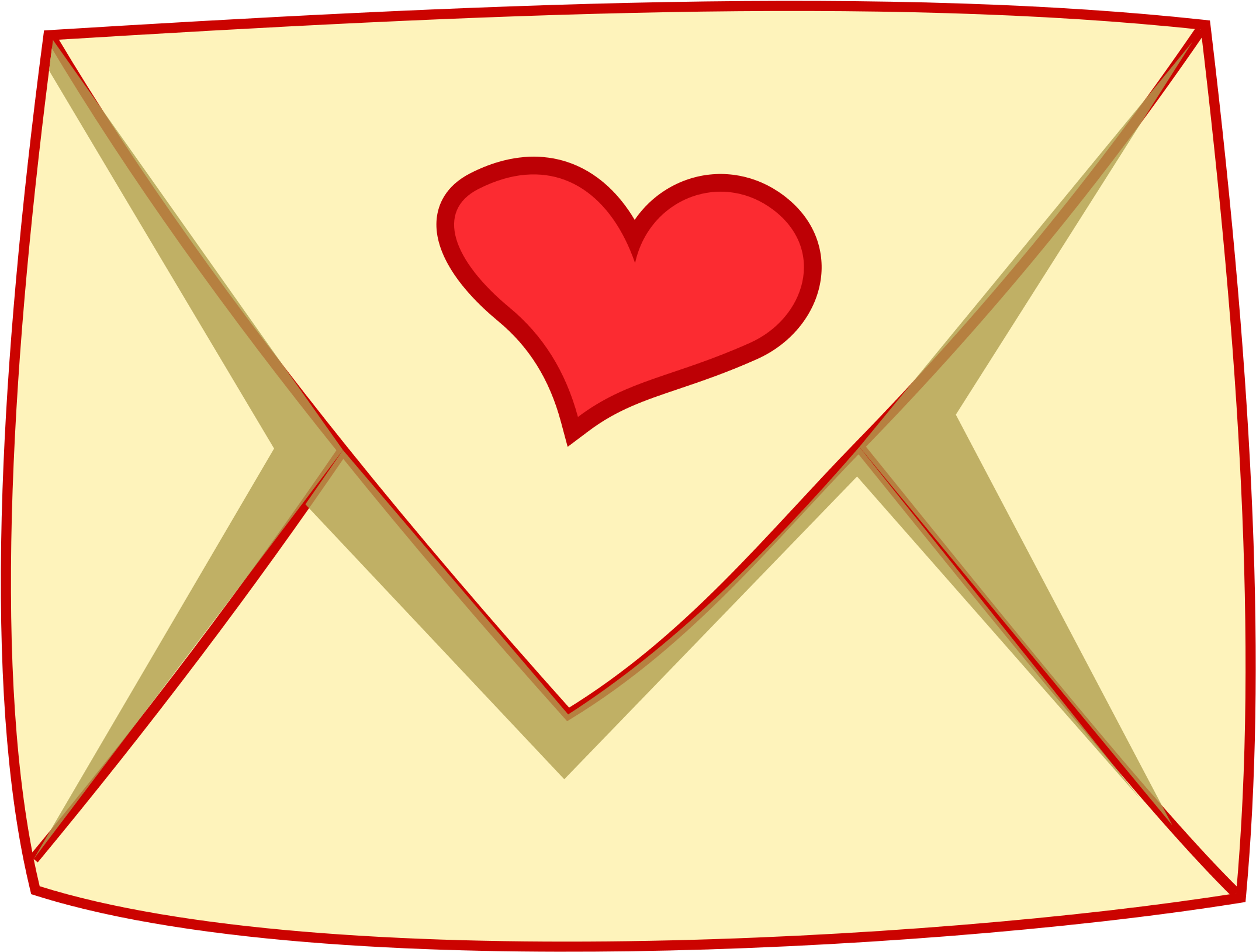Big Image - Love Letter Clipart (2400x1880)