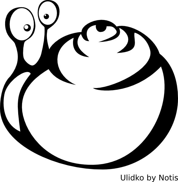 Crossed Eyed Snail Clip Art - Clip Art (588x600)