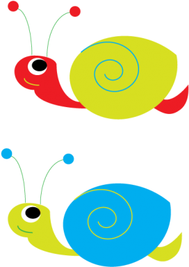 Secret Garden Snails Clipart - Circle (375x503)
