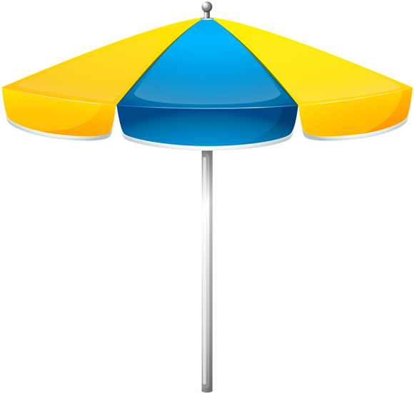 Umbrella Clipart Sun Umbrella - Beach Umbrella Vector Png (600x568)
