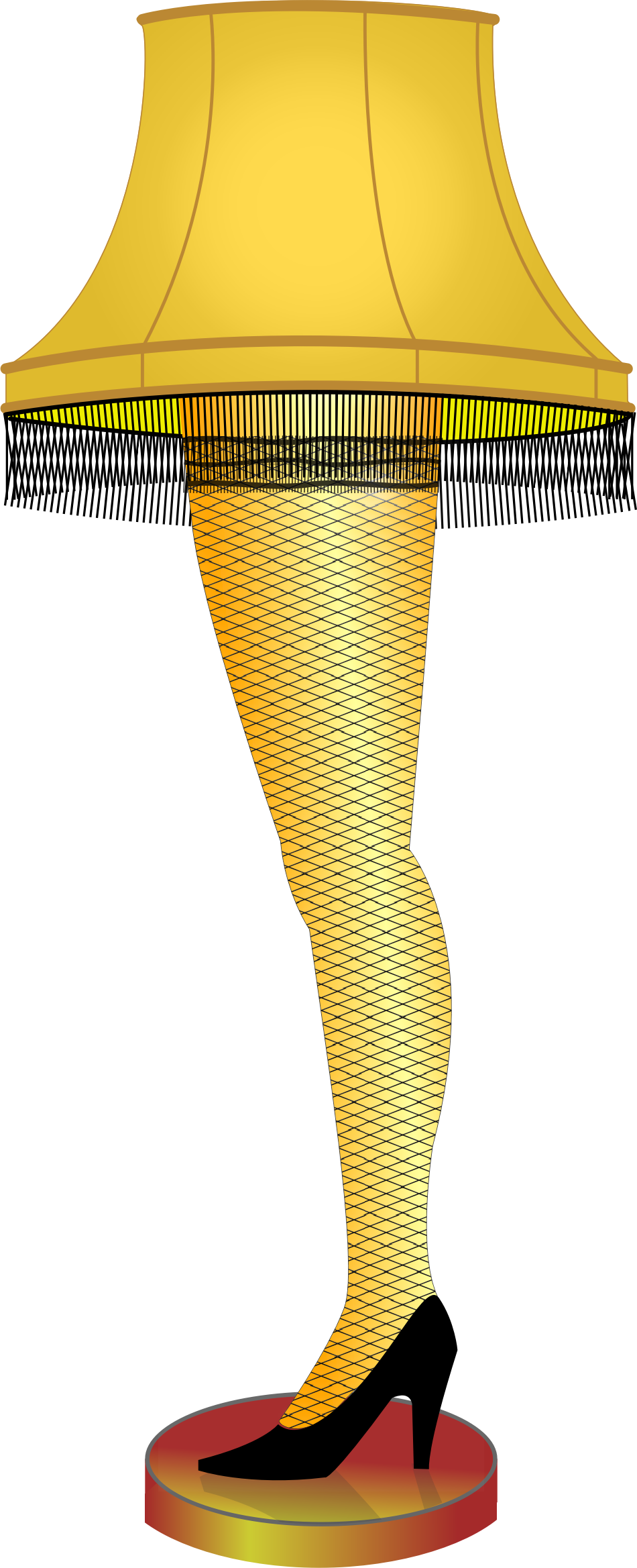 Big Image - Christmas Story Lamp Clip Art (950x2337)