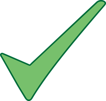 Ticks Mark Green Right Correct Symbol Sign - Ok Png (357x340)