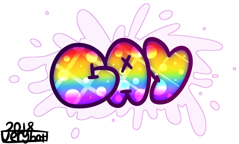 Gay Graffiti By Veryhotgehog - Graffiti (857x517)