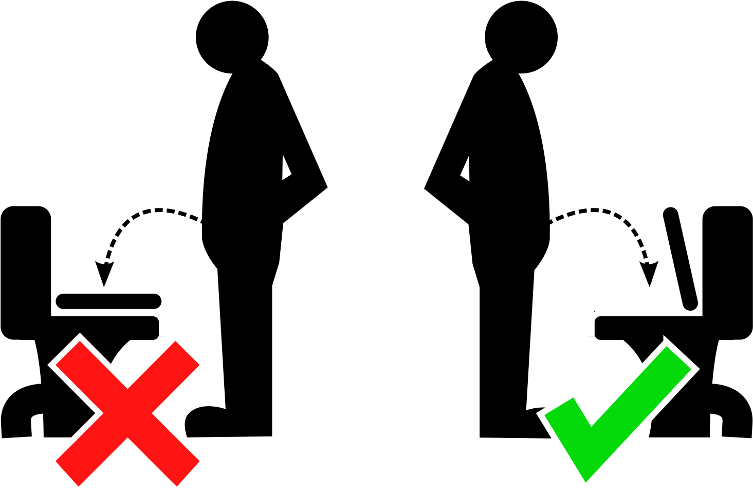 Open Up The Wc Lid Before Using It - Illustration (2400x1697)