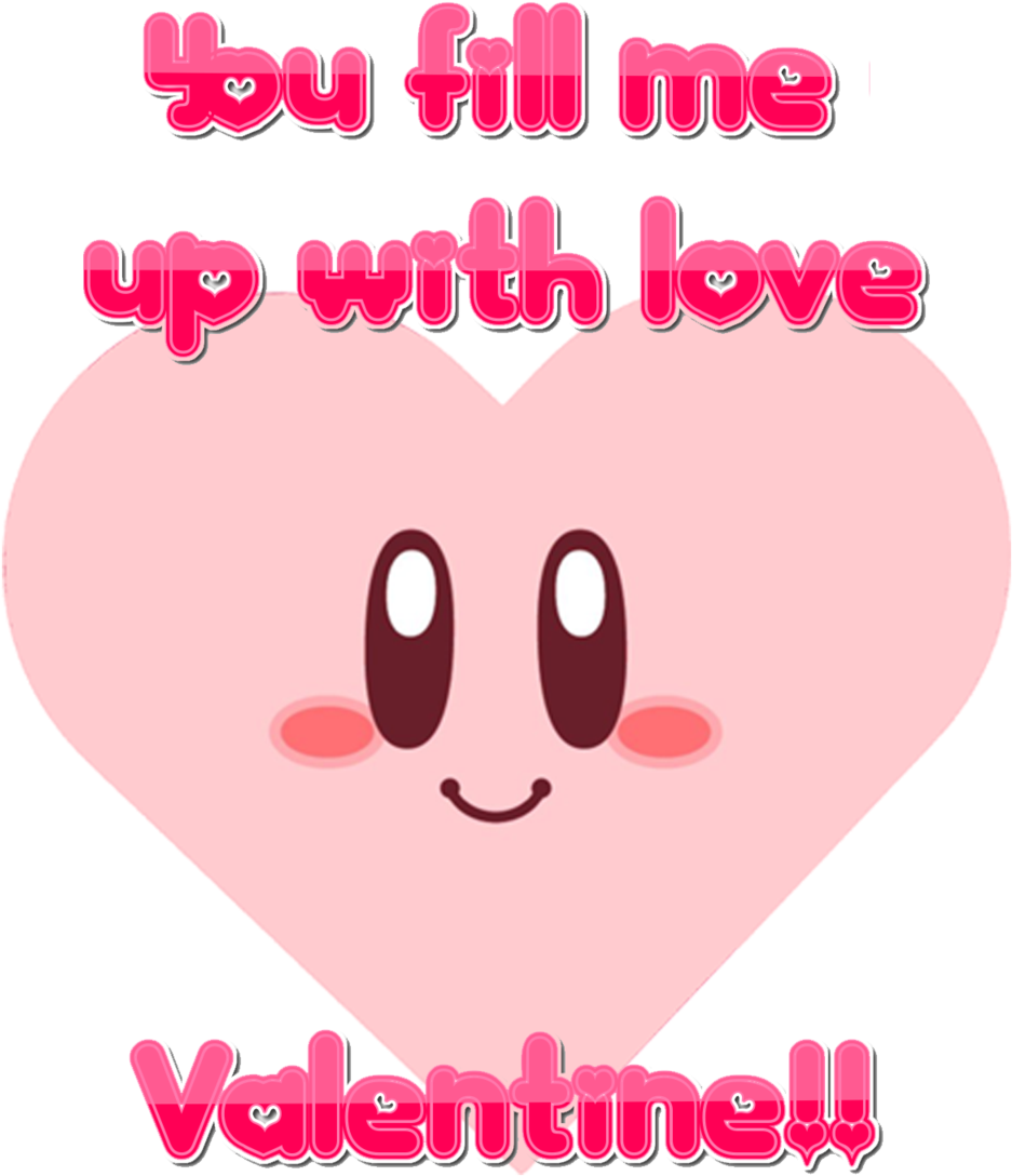 Kirby Valentine's Day Card Version 3 By Sonicxjones - Kirby (1024x1223)
