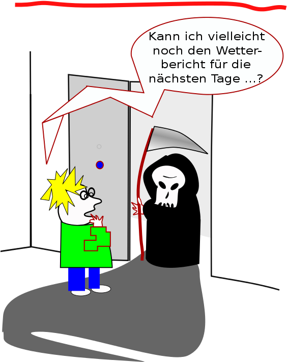 Free Visit From Death - Clip Art (566x800)