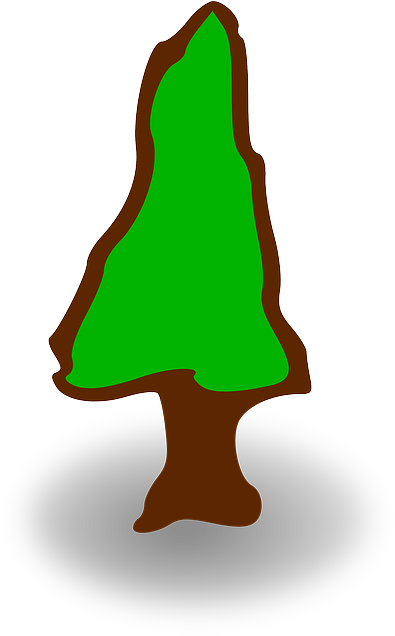 Symbol, Tree, Symbols, Games, Elements, Playing - Tree For Map Png (410x640)