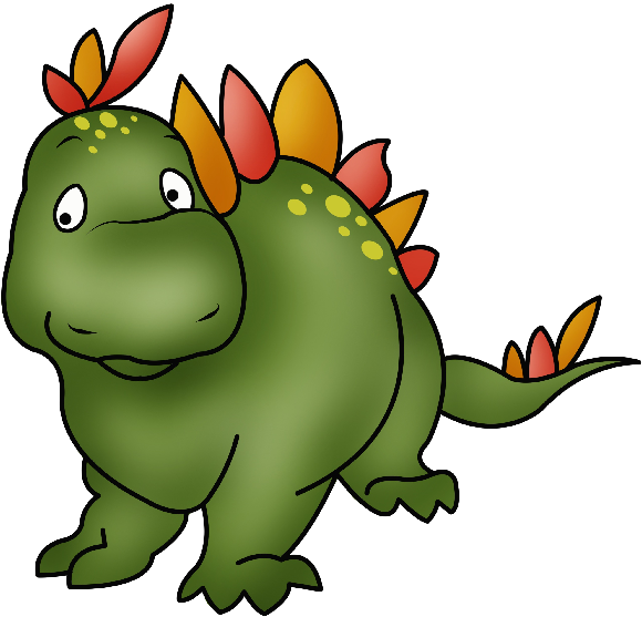 Cute Cartoon Dinosaurs - Dinosaur Clipart (600x600)