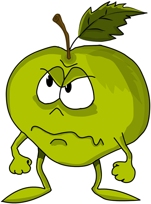 Cartoon Fruit 25, Buy Clip Art - Apple (813x720)